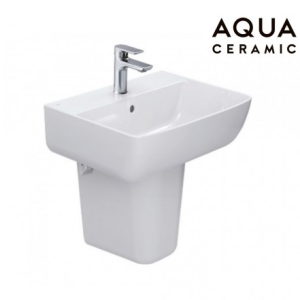 Lavabo Inax Al 312v,l 298vc Treo Tường Chân Ngắn Aqua Ceramic