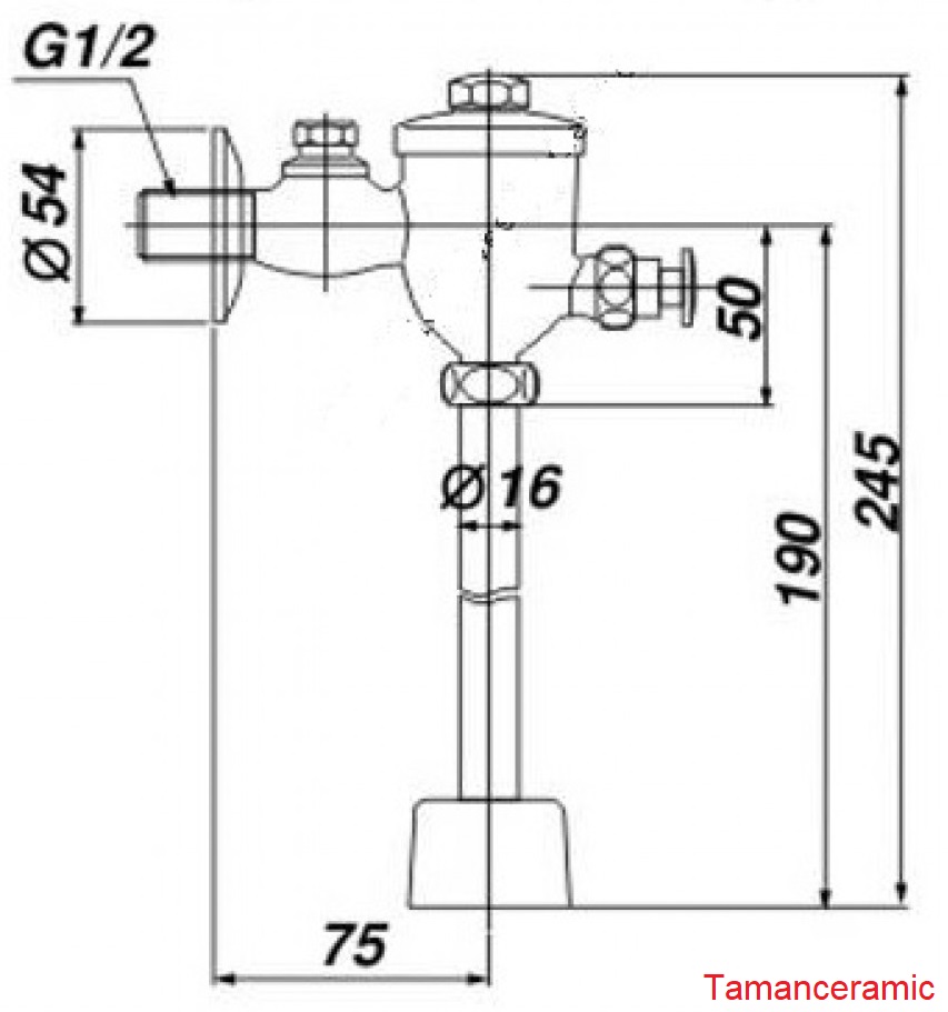 Ban Ve Van Xa Tieu Inax Uf 5v