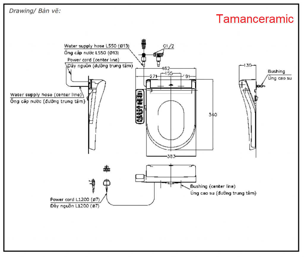 Ban Ve Ky Thuat Nap Rua Dien Tu Toto Tcf33320gaa 1024x866 1